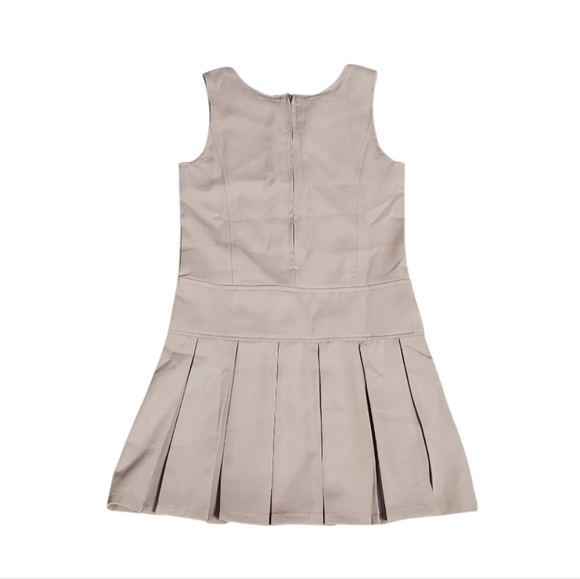 NWT Bienzoe Girls School Uniform Jumper Dress Pleated Skirt 8 - Picture 3 of 5